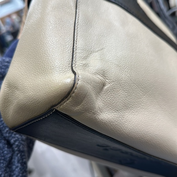 kate spade quinn villabella avenue tote bag in black/cream - Picture 6 of 13